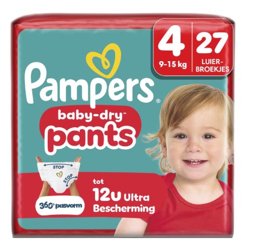 Pampers Baby Dry Pants Luierbroekjes Maat 4 9-15 kg 27 stuks