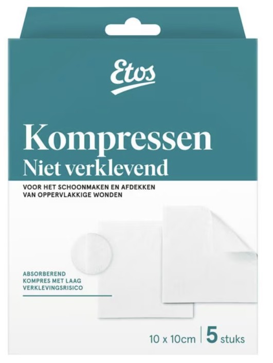 Etos Kom­pres niet-kle­vend 10 x 10 cm