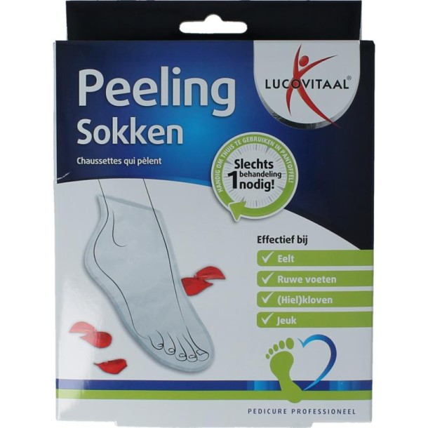 Lucovitaal Peeling sokken (1 Paar)