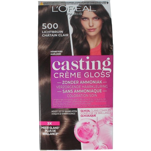 Loreal Casting creme gloss 500 Cafe lungo (1 set)