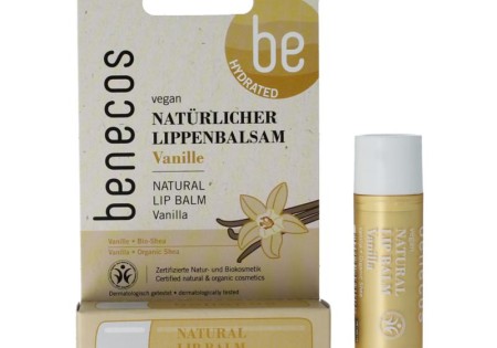 Benecos natural beauty Natural lipbalm vanilla in box (1 Stuks)