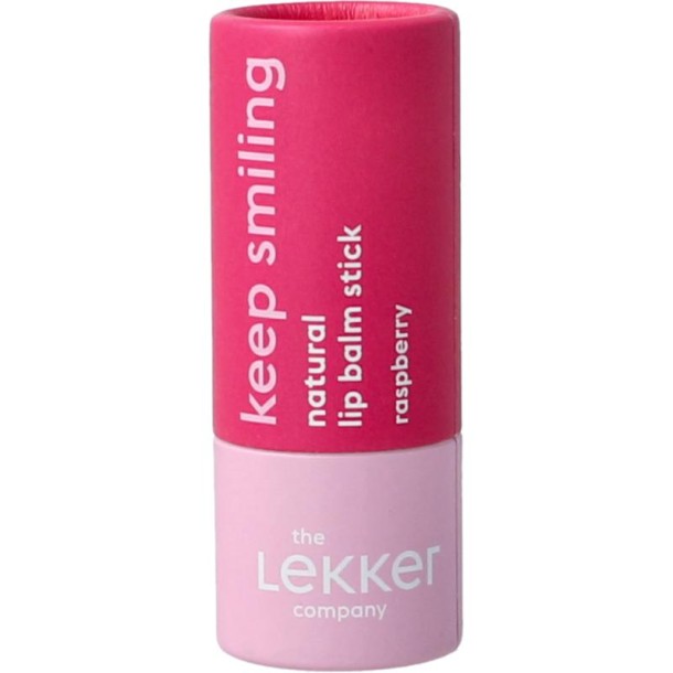 Lekker Company Lippenbalsem stick raspberry (7 Gram)