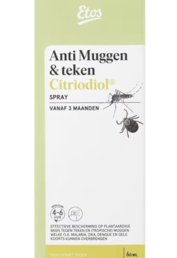 Etos Spray tegen muggen en teken 60 ml