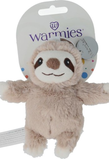 Warmies sleutelhanger faultier braun