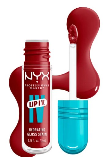 NYX Professional Makeup Lip IV Hydraterende Lipgloss Stain Stain Stain Cranberry Splash