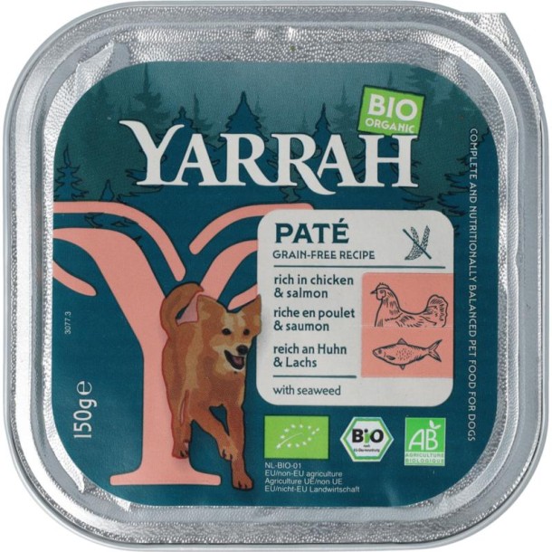 Yarrah dog pate with salmon & seaweed