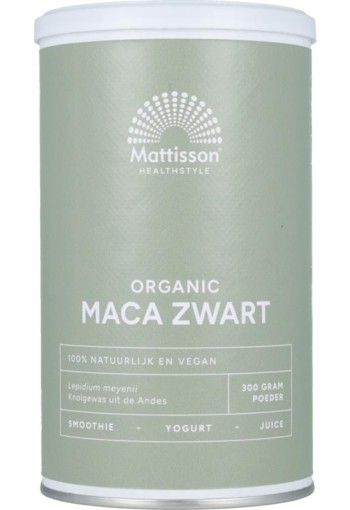 Mattisson organic maca zwart bio