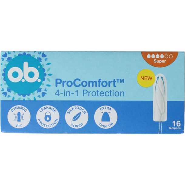 OB Tampons pro comfort advanced super 16 Stuks