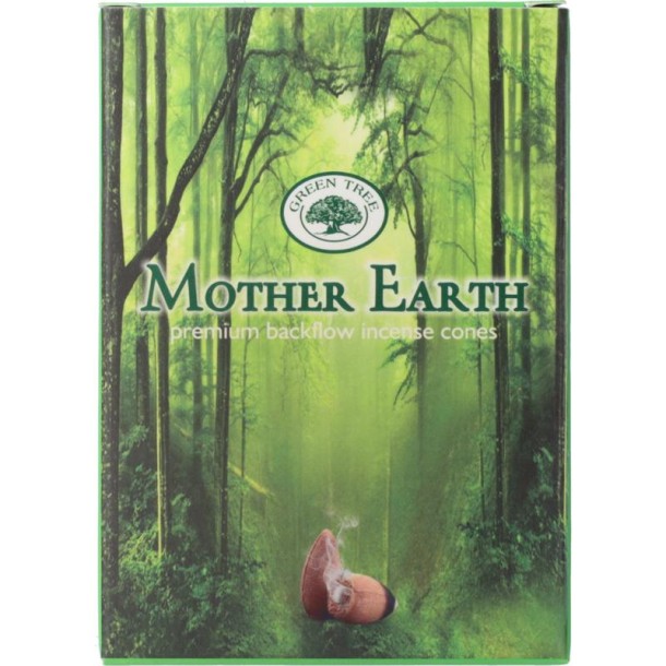 Green Tree Wierookkegel Mother Earth (12 st)