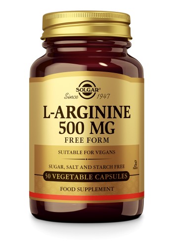 L-Arginine 500 mg (50 plantaardige capsules)