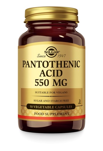 Pantothenic Acid 550 mg (50 plantaardige capsules)