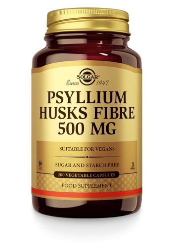 Psyllium Husks Fibre 500 mg (200 plantaardige capsules)