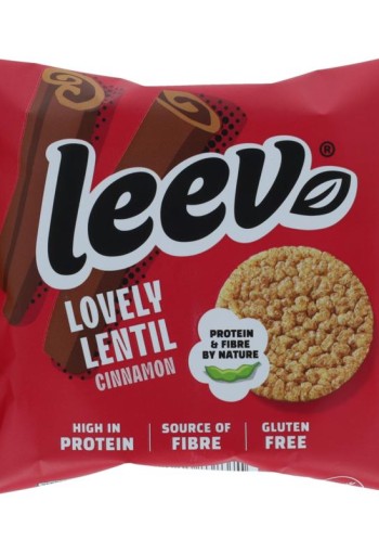 Leev lovely lentil wafel kaneel 2st
