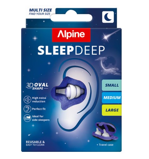 Alpine Sleepdeep Oordoppen Multisize S/M/L 3 paar 