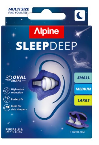Alpine Sleepdeep Oordoppen Multisize S/M/L 3 paar 