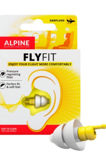 Alpine FlyFit Herbruikbare Vlieg Oordoppen 1 Paar