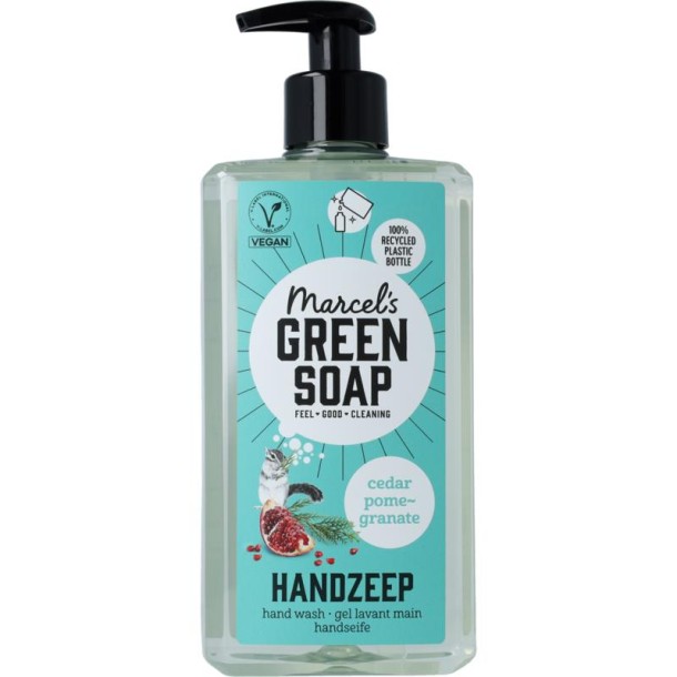 Marcel's Green Soap Handzeep Cedar & Pomegranate (500 ml) (500 ml)
