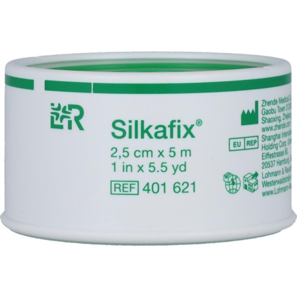 Silkafix silkafix 5mx2.5cm latex vrij