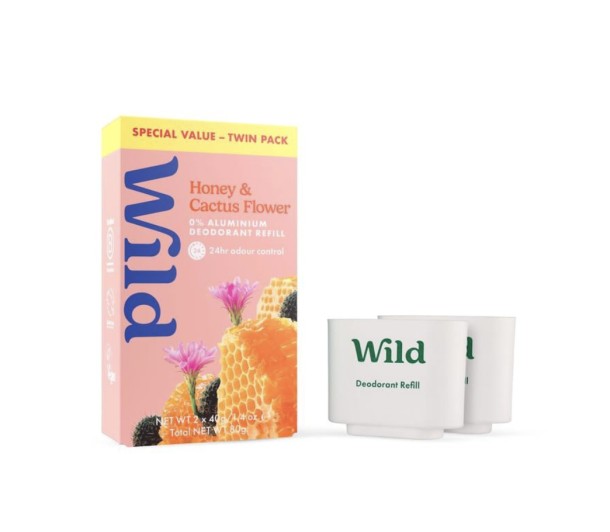 Wild Honey and Cactusflower Deodorant Refill Value Pack 80 gram