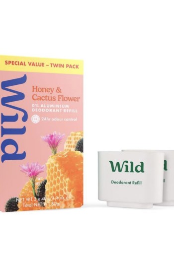 Wild Honey and Cactusflower Deodorant Refill Value Pack 80 gram
