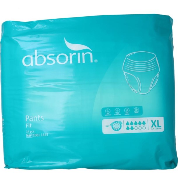 Absorin Comfort pants fit maat XL (14 st)