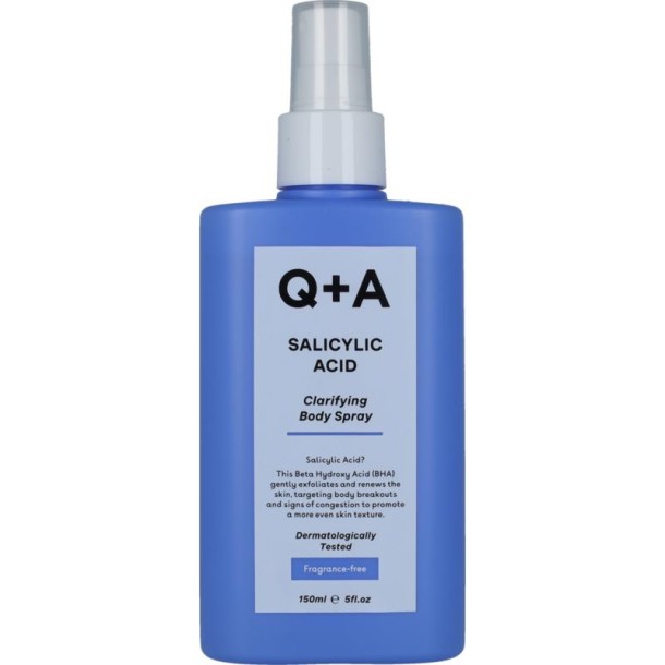Q+A salicylic acid body spray