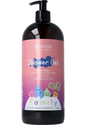 Benecos natural beauty Natural showergel family size garden pleasure (950 ml)