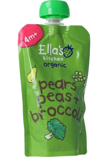 Ella's Kitchen Broccoli pears and peas 4+ maanden bio (120 gr)