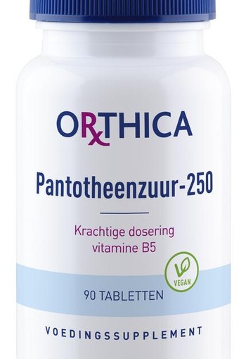 Orthica Vitamine B5 pantotheenzuur 250 (90 Tabletten)