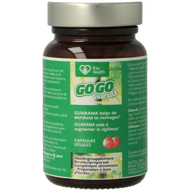 RIO Gogo guarana 500mg 10 dagen (20 Capsules)