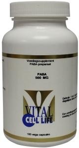 Vital Cell Life PABA 500mg (100 Vegetarische capsules)