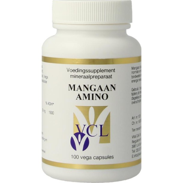 Vital Cell Life Mangaan amino 30mg (100 Vegetarische capsules)