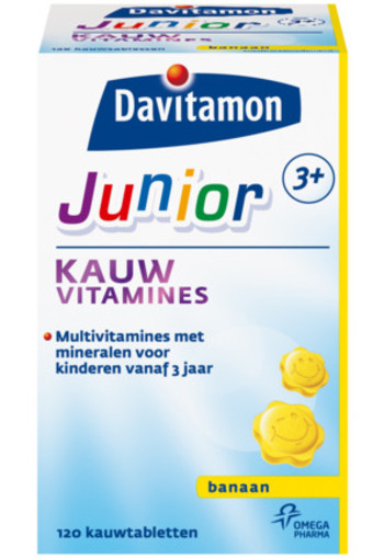 Davitamon Junior 3+ Kauwvitamines Banaan 120kt