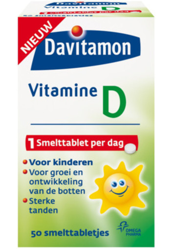 Davitamon Vitamine D Smelttablet Kind 50tab