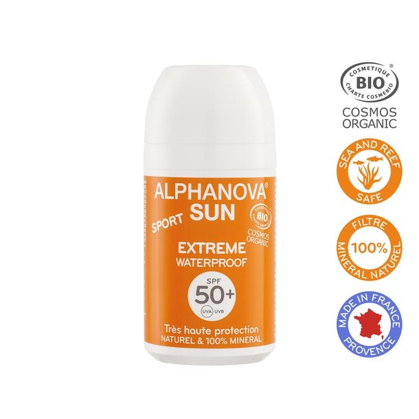 Alphanova Sun Sun roller sport vegan SPF50 (50 Gram)