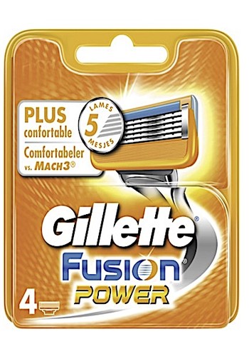 Gillette Fusion Power Mesjes 4st