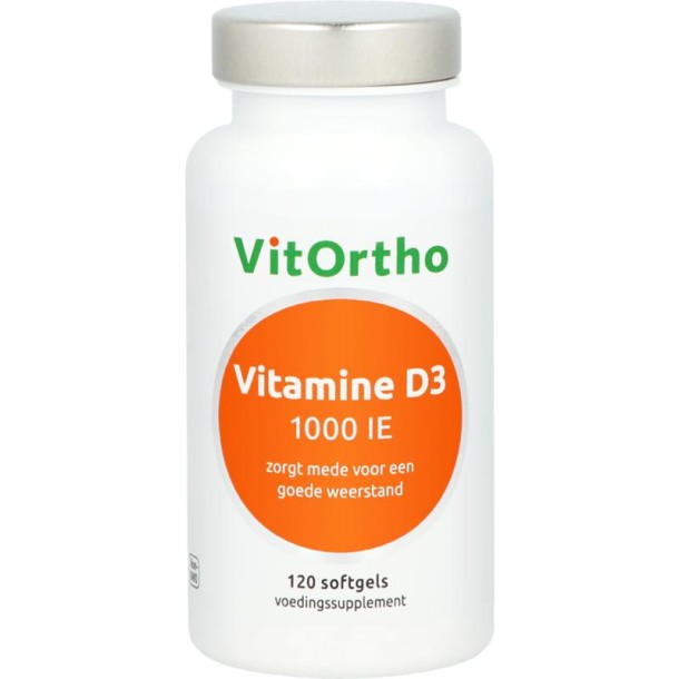 Vitortho Vitamine D3 1000IE (120 Softgels)