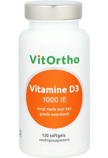 Vitortho Vitamine D3 1000IE (120 Softgels)
