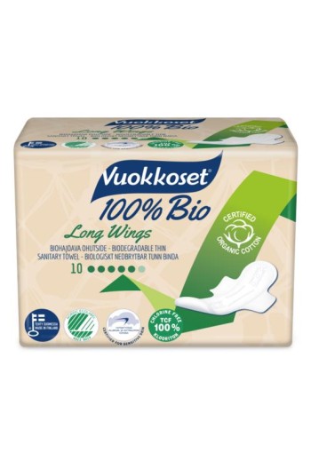 Vuokkoset Maandverband long wings (10 Stuks)