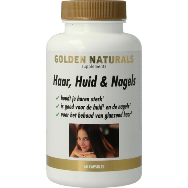 Golden Naturals Haar, huid & nagels (60 Vegetarische capsules)