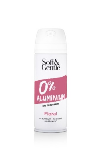 Soft & Gentle Deodorant spray floral aluminium free (150 Milliliter)