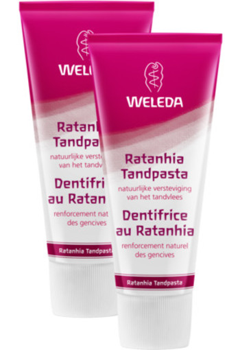 Weleda Ratanhia Tandpasta Duo 2x75ml