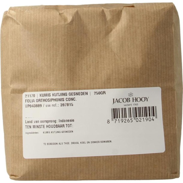 Jacob Hooy Kumis kutjing gesneden (250 Gram)