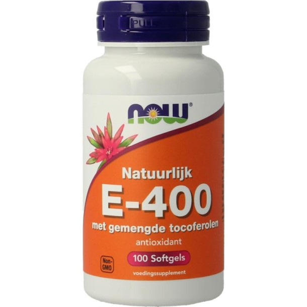 NOW Vitamine E-400 gemengde tocoferolen (100 Softgels)