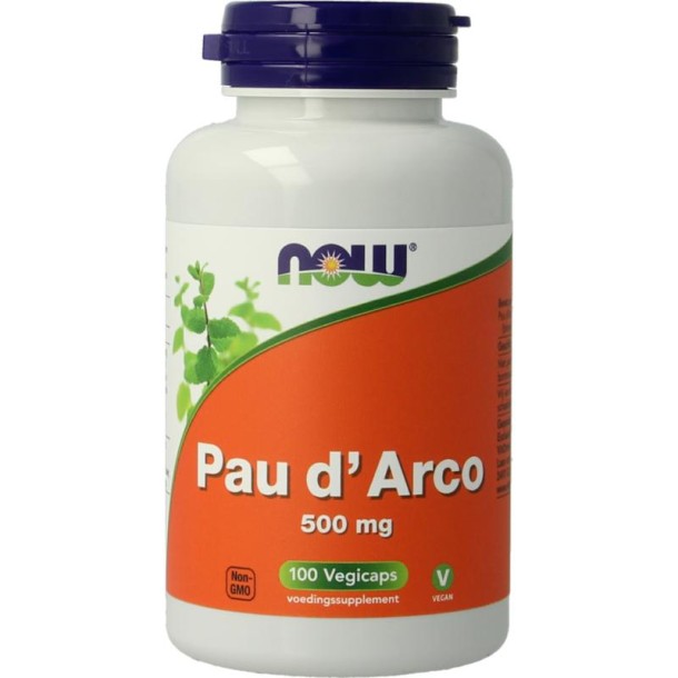 NOW Pau d'arco 500mg (100 Vegetarische capsules)