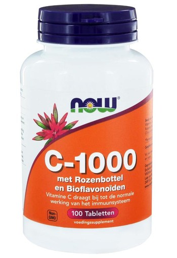 NOW Vitamine C-1000 met rozenbottel en bioflavonoiden (100 Tabletten)