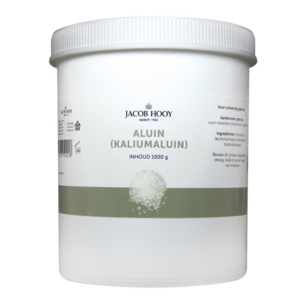 Jacob Hooy Aluin meelkristal pot (1 Kilogram)