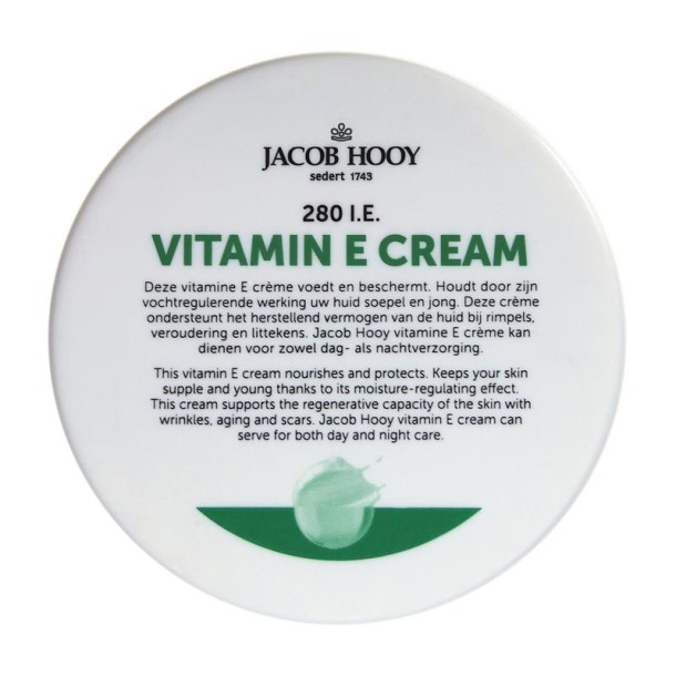 Jacob Hooy Vitamine E creme (140 Gram)