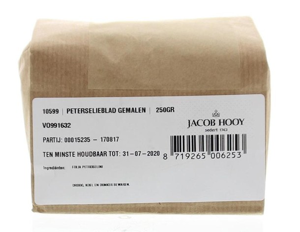 Jacob Hooy Peterselieblad gemalen (250 Gram)