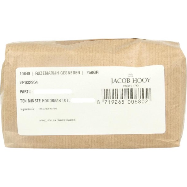 Jacob Hooy Rozemarijn gesneden (250 Gram)